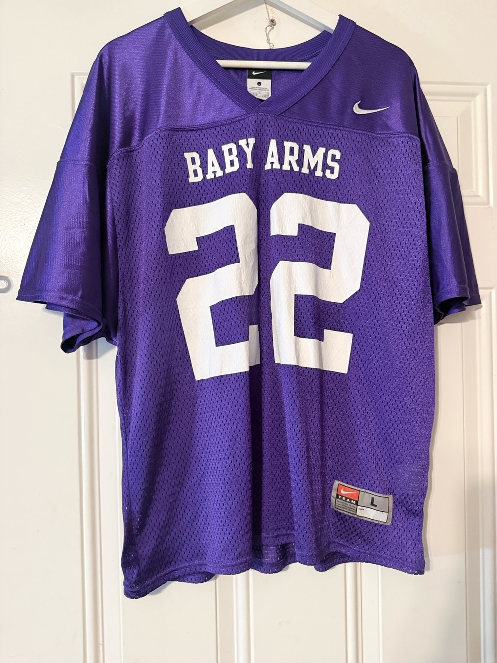 Nike Purple Men's Football Jersey Baby Arms #22